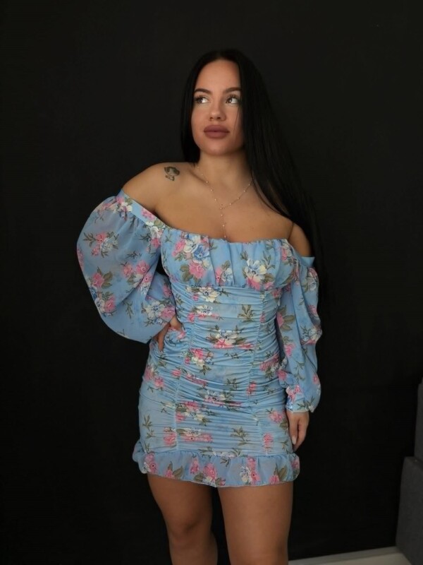 Rochie Mini Baby Blue