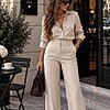 Pantaloni bej damă Alessia