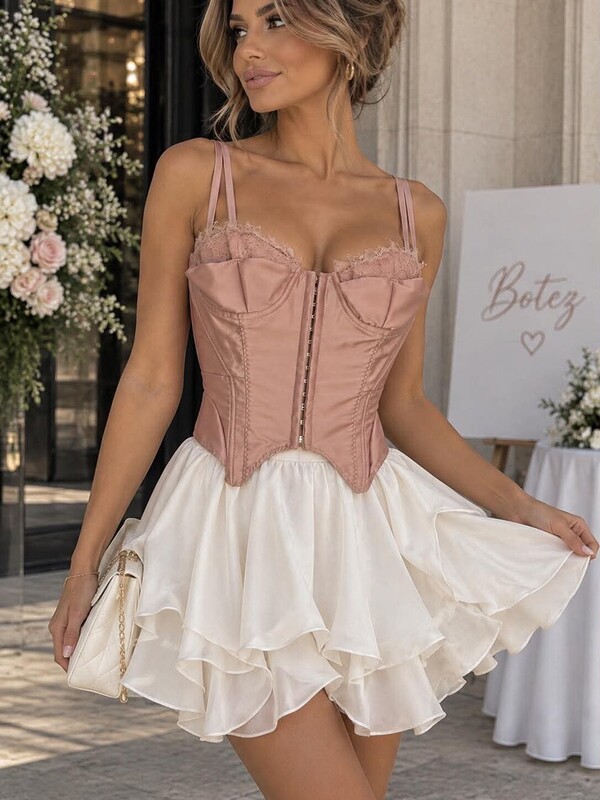 Corset satinat Miriam