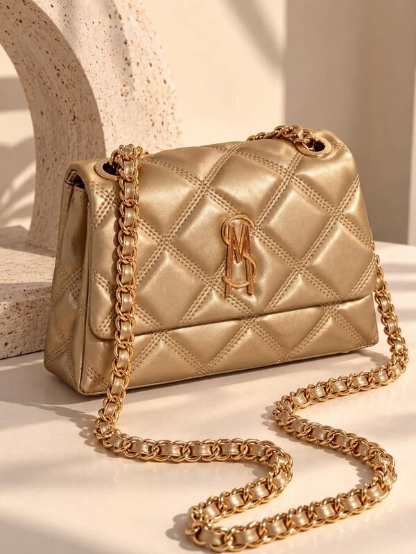 Geantă Steve Madden Bvolturi Gold