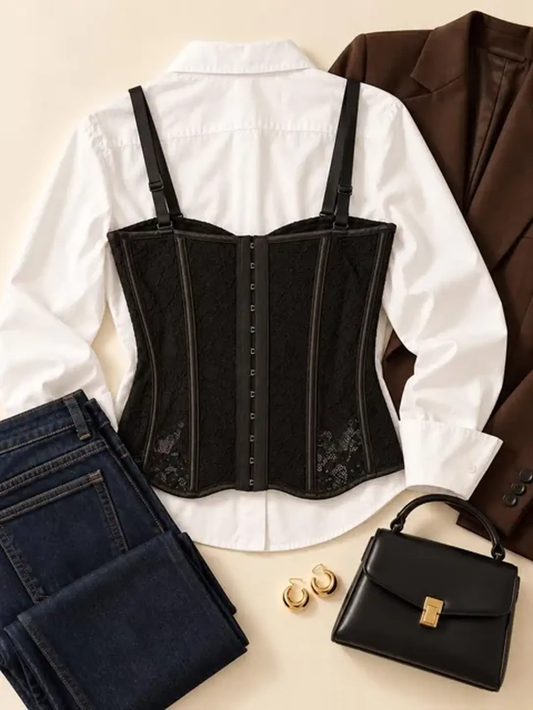 corset-dama-negru-dantela-lissette-3 Corset damă Lissette